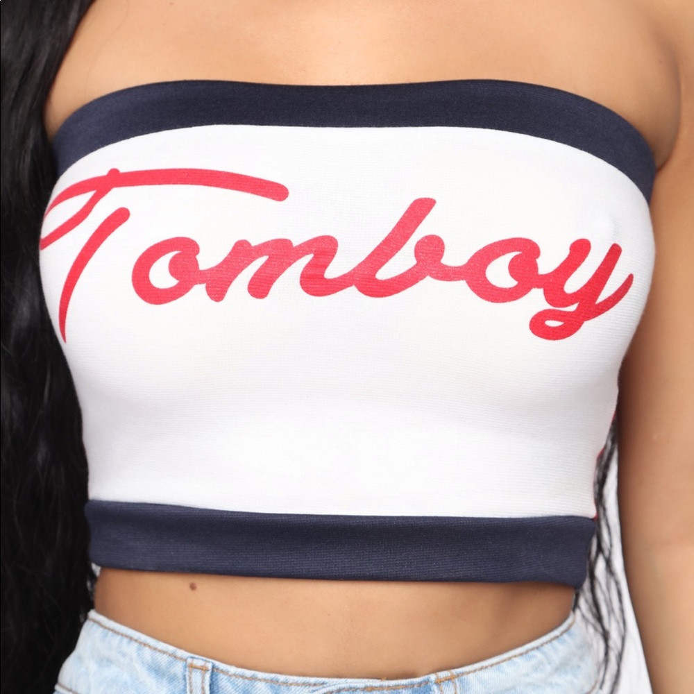 Multi colored tube top
